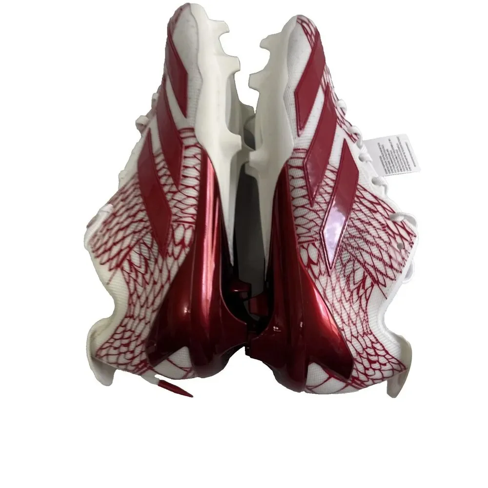 Adidas Adizero Electric Football Cleats Shoes Red White IH8571 Men Size 10 - Picture 7 of 16